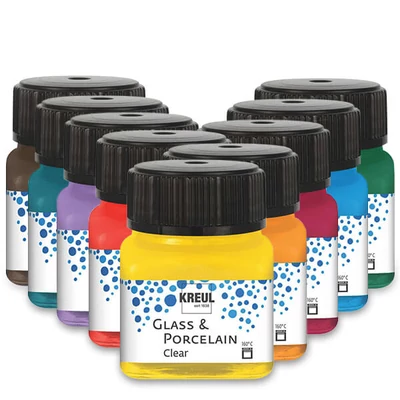 Üveg- és porcelánfesték, Kreul, Clear - különféle színekben
