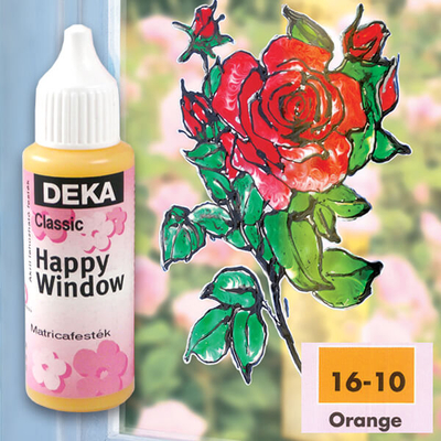 Deka Happy Window matricafesték classic 30 ml - 10 narancs