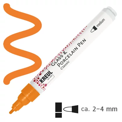 Üveg- és porcelánfilc, Kreul Classic - 02 narancs