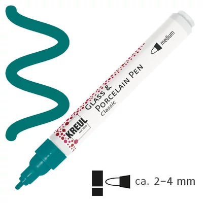 Üveg- és porcelánfilc, Kreul Classic - 67 türkiz