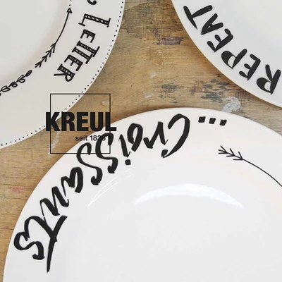 Üveg- és porcelánfilc, Kreul Classic Calligraphy - 71 fekete