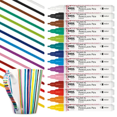 Üveg- és porcelánfilc, Kreul Classic - különféle színekben