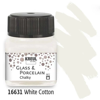 Üveg- és porcelánfesték, Kreul, Chalky - pamutfehér