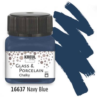 Üveg- és porcelánfesték, Kreul, Chalky - 37 tengerészkék