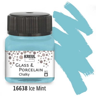 Üveg- és porcelánfesték, Kreul, Chalky - jeges menta