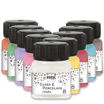 Üveg- és porcelánfesték, Kreul, Chalky - különféle színekben