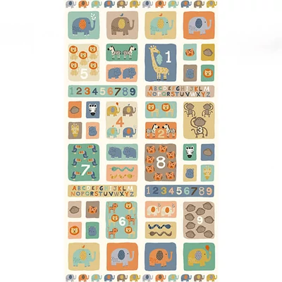 Patchwork anyag - Makower - Baby Jungle 1736-1 Panel, 30cm