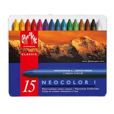 Caran d'Ache Neocolor I viaszos olajpasztell krétakészlet - 15 db