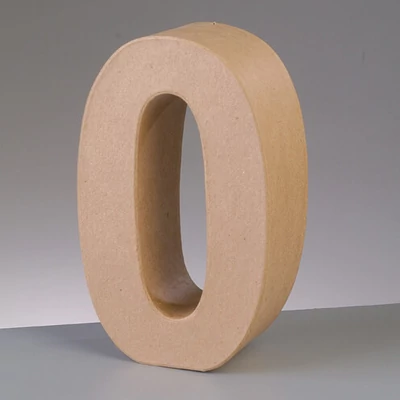 Papírmasé szám - 0, 10 cm