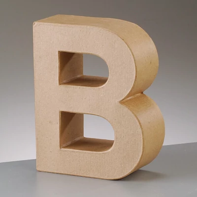 Papírmasé betű - B, 10 cm