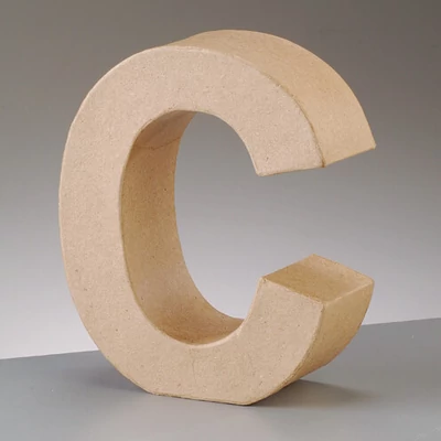 Papírmasé betű - C, 10 cm