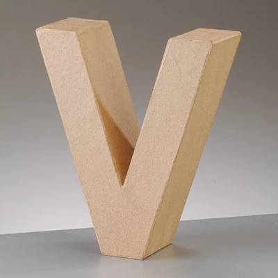 Papírmasé betű - V, 10 cm