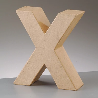 Papírmasé betű - X, 10 cm