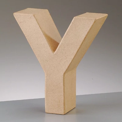 Papírmasé betű - Y, 10 cm