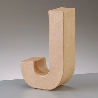 Papírmasé betű - J, 10 cm