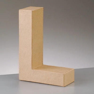 Papírmasé betű - L, 10 cm