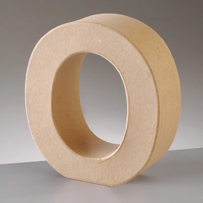 Papírmasé betű - O, 10 cm