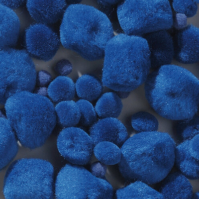 Pompon - kék, 10-15-20-25 mm, 40 db