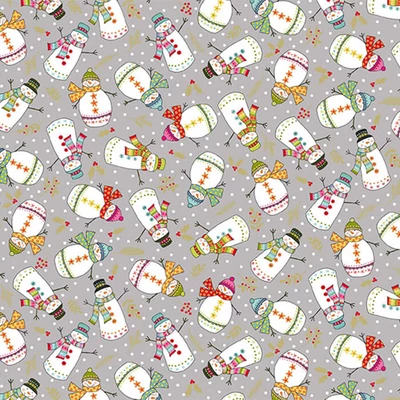 Patchwork anyag - Makower - Festive Christmas 2019 2121-1
