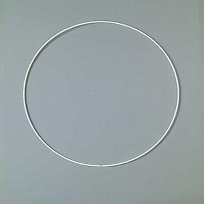 Fém alapkarika, fehér, álomfogó - 20 cm