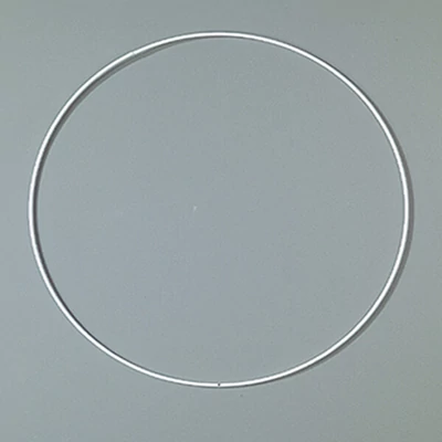 Fém alapkarika, fehér, álomfogó - 35 cm
