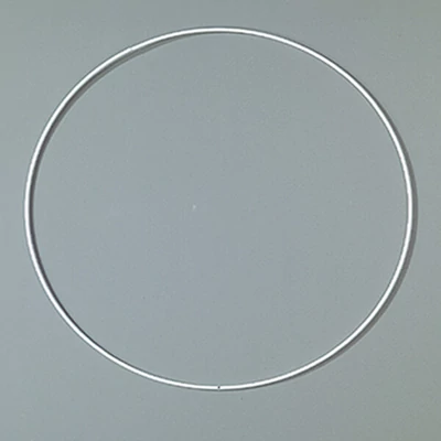 Fém alapkarika, fehér, álomfogó - 40 cm