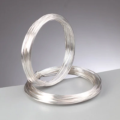 Ékszer drót, 0,8 mm, 6 m - ezüst
