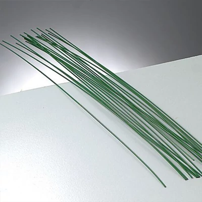 Virágkötöző drót, 0,8 mm, 28 cm, 20 db - zöld