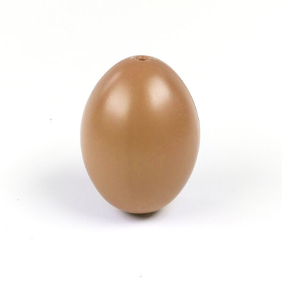 Műanyag tojás 6x4 cm - 78, világosbarna