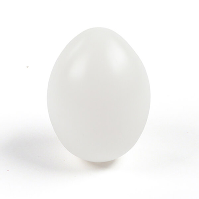 Műanyag tojás 8,5x6 cm - 01, fehér