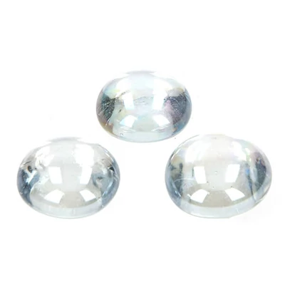 Üvegkavics, 18-20 mm, 100 g - irizáló, színtelen