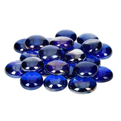 Üvegkavics, 18-20 mm, 100 g - irizáló, kék