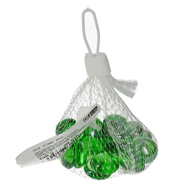 Üvegkavics, 18-20 mm, 100 g - irizáló, almazöld