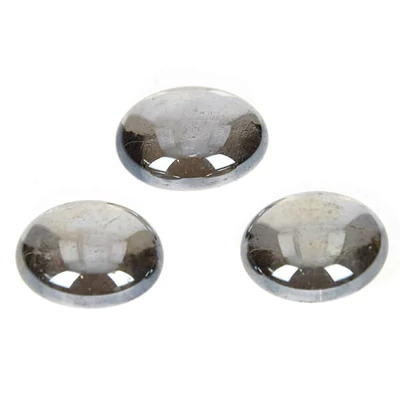 Üvegkavics, 18-20 mm, 100 g - irizáló, fekete