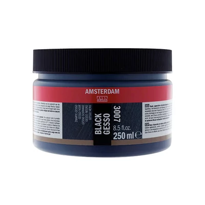 Talens Amsterdam gesso alapozó, 250 ml - fekete