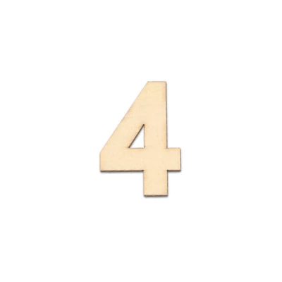 Fa szám, 40x2 mm - 4