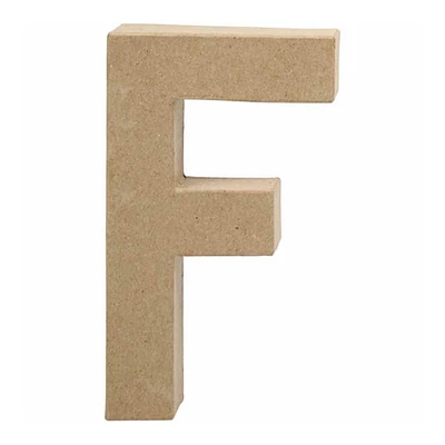 Papírmasé betű - F, 20,5 cm