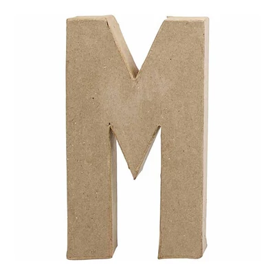 Papírmasé betű - M, 20,5 cm
