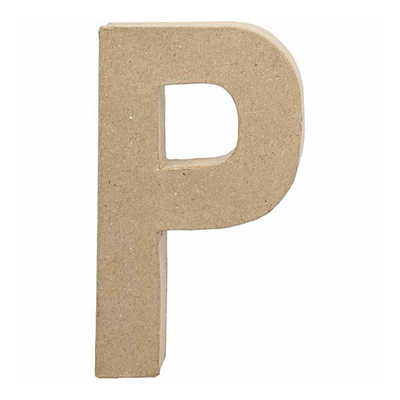 Papírmasé betű - P, 20,5 cm
