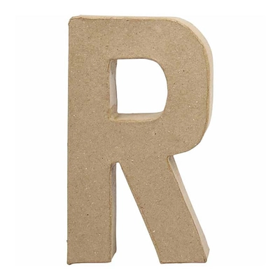 Papírmasé betű - R, 20,5 cm