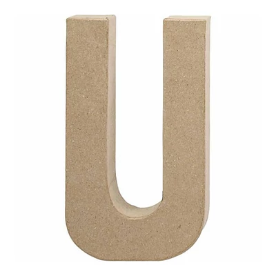 Papírmasé betű - U, 20,5 cm