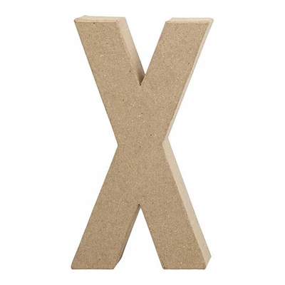 Papírmasé betű - X, 20,5 cm