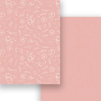 Fotókarton, A4 - matt esküvői virágok, antikrózsa