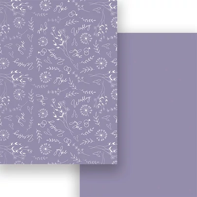 Fotókarton, A4 - matt esküvői virágok, levendula