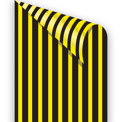 Fotókarton, 50x70 cm - csíkos, fekete-sárga