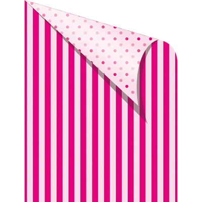 Fotókarton, 50x70 cm - csíkos, pöttyös, rózsaszín/pink
