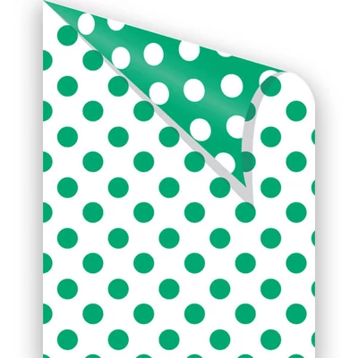 Fotókarton, 50x70 cm - pöttyös, fehér-zöld