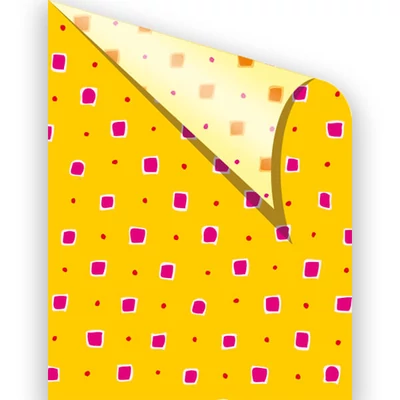 Fotókarton, 50x70 cm - konfettis, sárga