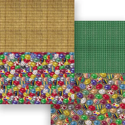 Fotókarton, 50x70 cm - Hímes tojások, fonott kosárminták