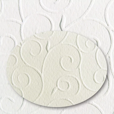 Domborított karton, A4, 220 g, arabeszk - 01, törtfehér